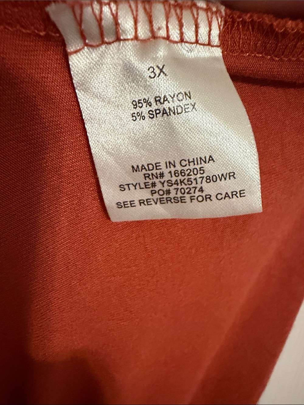 Lucky Brand Tiered Knit Mini Dress Split Neck Orange Terracotta Size 3X - Picture 4 of 4